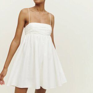 Reformation Catarina Dress White Spaghetti Strap Dress 2